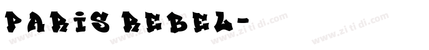 paris rebel字体转换